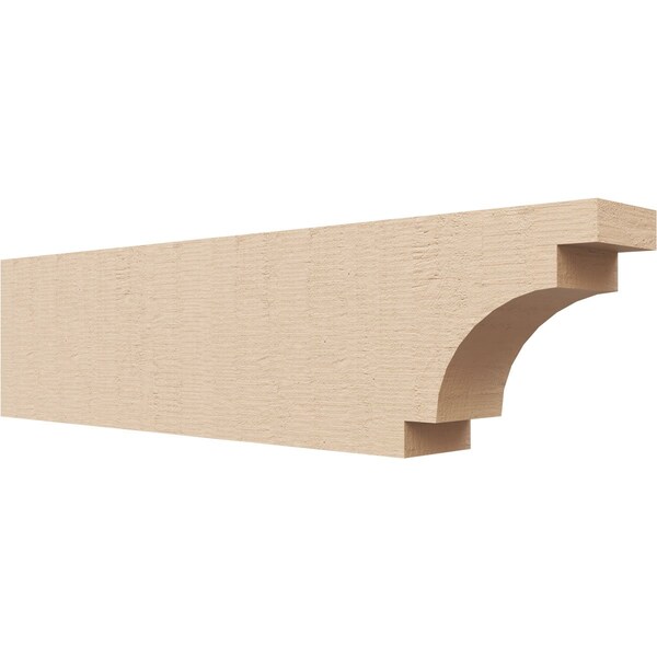 Ekena Millwork 2in. W x 4in. H x 16in. L Mediterranean Woodgrain TimberThane Rafter Tail, Primed Tan RFTUR02X04X16MEDRCPR - main
